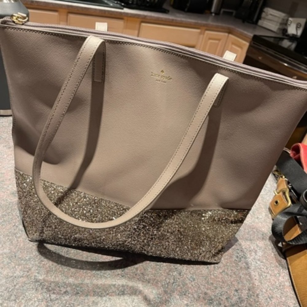 Silver Glitter Kate Spade Handbag